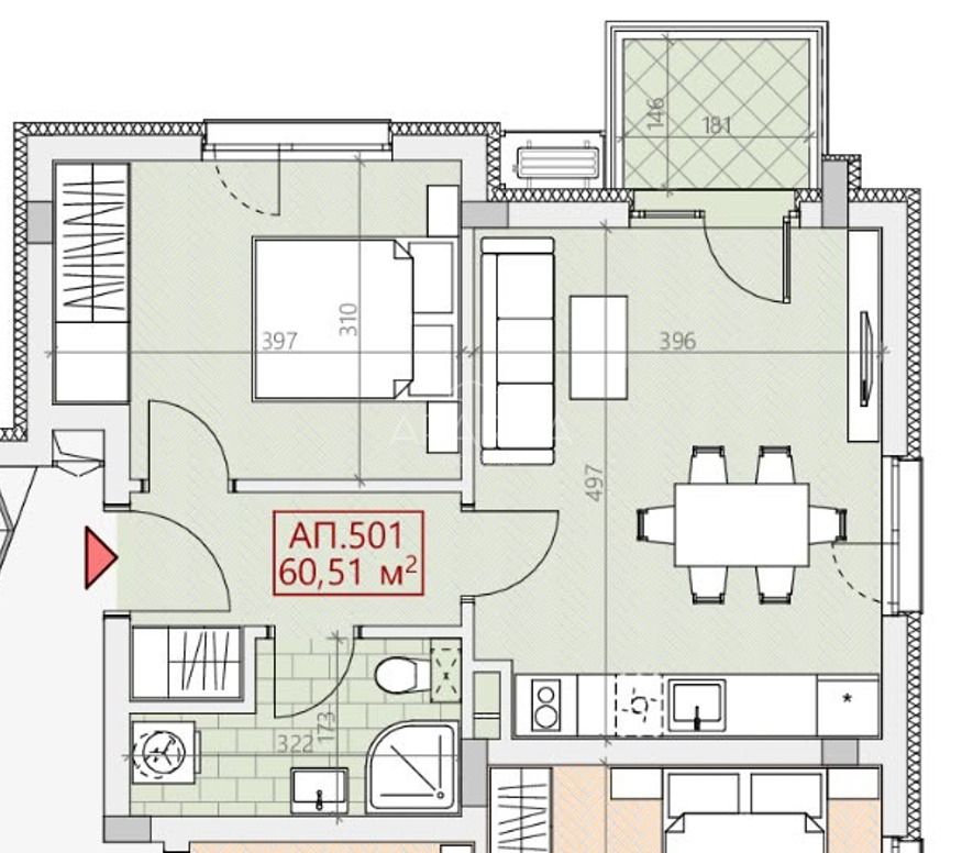 Novostavba: Dvoupokojový apartmán v nově vznikajícím rezidenčním komplexu v Obzoru 5