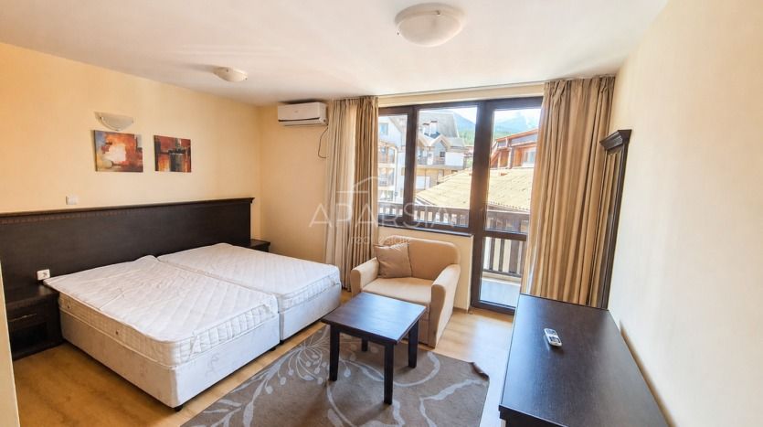Apartmán s balkonem a výhledem na Pirin jen kilometr od lanovky
